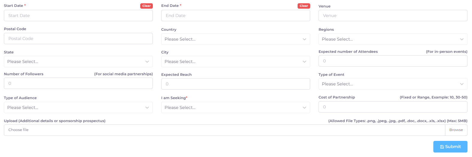 Brand Partnership Pitches